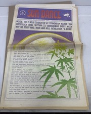SUN/DANCE  vintage underground NEWSPAPER  White Panther Party Editions , Rare picture