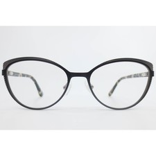 Karen Kane Sundews Black Tortoise Cat Eye Eyeglasses Frames 52-17-135 41291 picture