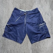 O'Neill Board Shorts Size 36 Navy Blue Cargo Surf Swim Trunks picture
