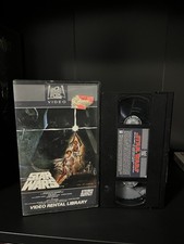 VINTAGE 1982 STAR WARS Video Rental Library VHS Tape matching serial #s picture