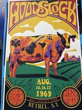 Woodstock Festival 1969 Concert Poster 24x16 Official merch The who Jimi Hendrix picture