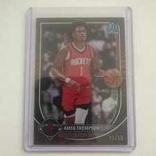 Amen Thompson 2025-26 Bowman Chrome Reptilian Gold Refractor /50 #18 Rockets SSP picture