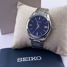 New Seiko Essentials SUR309 Blue Dial Stainless Steel Men's Quartz Watch 40.2 mm picture