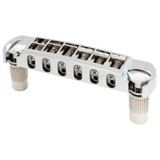 Musiclily Pro Chrome 52.5mm Tune-O-Matic Pigtail Wraparound Bridge For LP Guitar picture