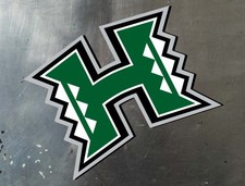 Hawaii Rainbow Warriors Water Proof UV Safe Glossy Vinyl Decal / Sticker picture