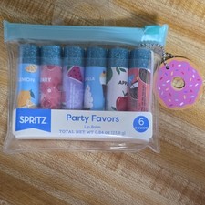 Spritz Mini Lip Balm Party Favor Set 6 Count 0.84 oz, Assorted Scents picture