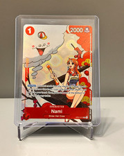 Bandai One Piece Card Game Nami OP01-016 Romance Dawn SP Rare Alt Art Holo ENG picture