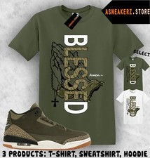Shirt To Match AJ 3 Family Affair Sneaker Matching Tee Blessed Hands 3s T-Shirt picture