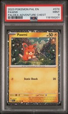 Pawmi 074/193 Paldea Adventure Chest Paldea Evolved Pokemon PSA 9 picture