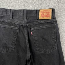 Levi’s 517 Slim Bootcut Cowboy Western Jeans Mens 32x32 Black Denim Workwear picture