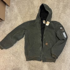 Carhartt Active Jacket Thermal Lined Mens Large Dark Green Vintage NWT New Tags picture