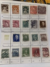 19 Used Stamps from Czechoslovakia Postage. Variety.  All Cancelled picture