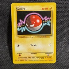 Voltorb 67/102 Common Base Set Unlimited Pokemon Lightly Played picture