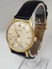 Vintage 1940s IWC Schaffhausen Solid 18k Yellow Gold Mechanical Working AS IS  picture