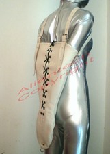 100% Real Cow Leather Armbinder White picture