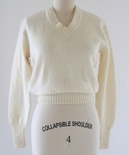 True Vintage Archer DISTRESSED 1950s 50s Wool Pullover Sweater Sz S picture