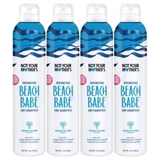 4 Pack Not Your Mothers Beach Babe Dry Shampoo Toasted Coconut Aluminum Free 7oz picture