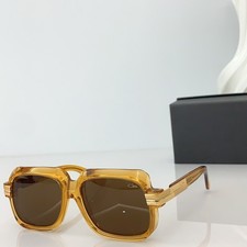 Cazal MOD607 Square Sunglasses Amber Frame Brown Lens 56‑18‑140 picture