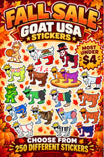 ๐Fall SALE ๐๐ฅRare Goat USA Stickers ๐๐ฅOver 250 to choose from picture
