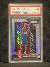 2018-19 Panini Prizm Shai Gilgeous-Alexander #184 Hyper Prizm (RC) PSA 9 Mint RC picture
