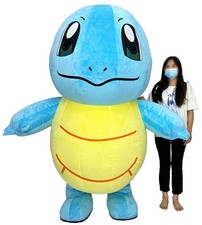 Inflatable Costume Giant Squirtle Plush Mascot Halloween Cosplay Blow Up Outfit picture
