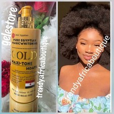 X 1 Pure Egyptian GOLD Maxitone  Face & Body Lotion,  300ml 14days. All Skin👌👌 picture