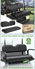 10L0L Universal Golf Cart Rear Seat Cushions for EZGO,Club Car,Yamaha For 4-Pass picture