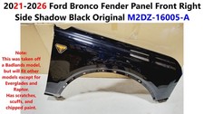 21-26 Ford Bronco Fender Panel Front Right Side Shadow Black Original M2DZ16005A picture