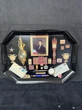 Rare Caroline Minot, an American decoupage artist Serving Tray Signed, And Dated picture