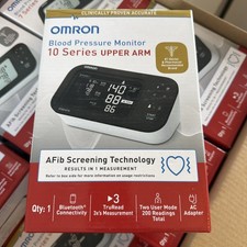 Omron 10 Series Upper Arm Blood Pressure Monitor AFib Bluetooth - BP7465 - NEW picture