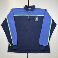 Rare Vintage Australia Rugby World Cup 2003 Long Sleeve Rugby Polo Shirt Size 2X picture