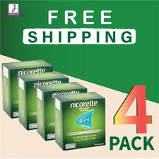 Nicorette ORIGINAL Flavour Gum 4 MG 210 Pieces-PACK OF 4 picture