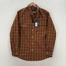 Chaps Shirt Mens Medium Multicolor Plaid Long Sleeve Easy Care Button Up NWT picture