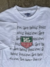 VTG 80s/90s Tag Heuer Professional Sports Watches T Shirt Hanes Size L Racing picture