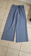 SPANX Air Essentials Wide Leg Pants Rain Blue Size XSP Petite Travel Lounge NWT  picture