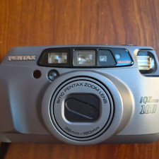 Pentax IQ Zoom 160 Vintage 35mm Film Camera Point & Shoot, Silver picture