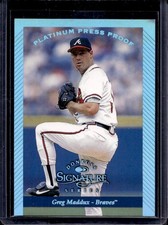 Greg Maddux 1997 Donruss Signature Series #8 Platinum Press Proof /150 picture
