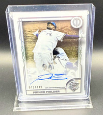 Topps Tribute 2026 Prince Fielder Brewers Tribute to Topps Auto TRT-PF #/149 picture