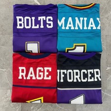 Lot of 4 Vintage XFL Jerseys Bolts Enforcers Maniax Rage Champion 48 52 Football picture