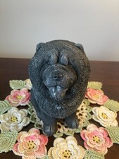 Vintage Don James Chow Chow Dog Sculpture 1989 Artist Signed Makers mark heavy picture