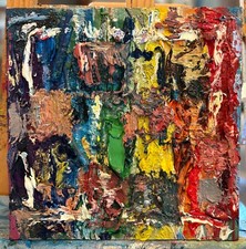 Abstract, Colors, Original Oil Painting, Medium Size Original Art picture