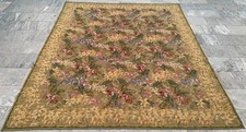 Vintage French Style Aubusson Rug Needlepoint Floral Rug 8x10 ft  picture