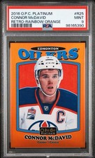 2016-17 O-Pee-Chee Platinum Connor McDavid Retro Orange Rainbow PSA 9 RARE picture