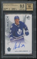2016-17 UD SP Authentic William Nylander RC Future Watch Auto /999 BGS 9.5 10 picture