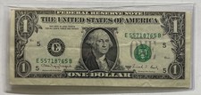 1988-A $1 Federal reserve Note Error Misaligned Major Shift picture