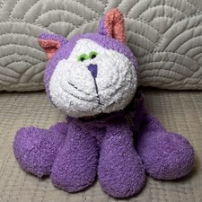 SUPER RARE Russ NWT Luv Pets CRISPY Purple Kitty Cat 4” Plush VHTF 26689 NEW Vtg picture