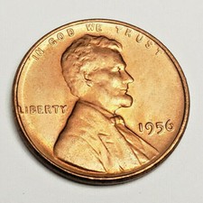 1956 P Lincoln Wheat Cent / Penny AVE CIRCULATED **FREE SHIPPING** picture