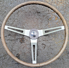 Original 1964-1968 Chevrolet Corvette Steering Wheel Woodgrain OEM N34 C2 C3 picture