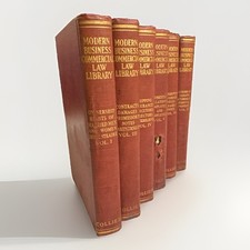 Vintage 1935 Modern Business Commercial Law Library Set 6 Vols P. F. Collier ￼ picture
