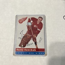 1954-55 TOPPS HOCKEY #58 TERRY SAWCHUK picture